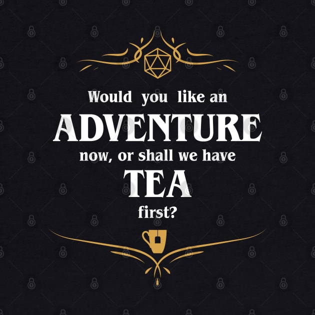 Adventure or Tea Dungeons Crawler and Dragons Slayer by pixeptional